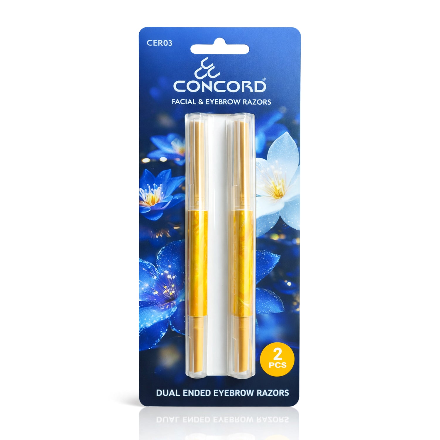 CONCORD Dual Ended Facial & Eyebrow Razors Pack Of 2 - CER03