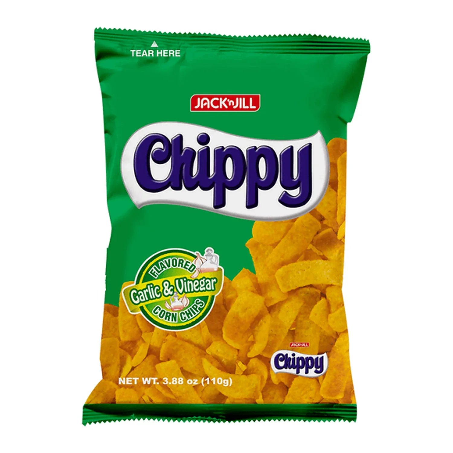 شيبي كورن شيبس بالثوم والخل 110 جم - جاك اند جيل