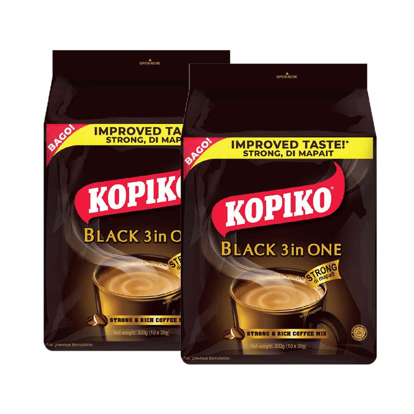 Kopiko Black 3 in 1 Strong & Rich Coffee Mix - 10x30g (1+1) Offer