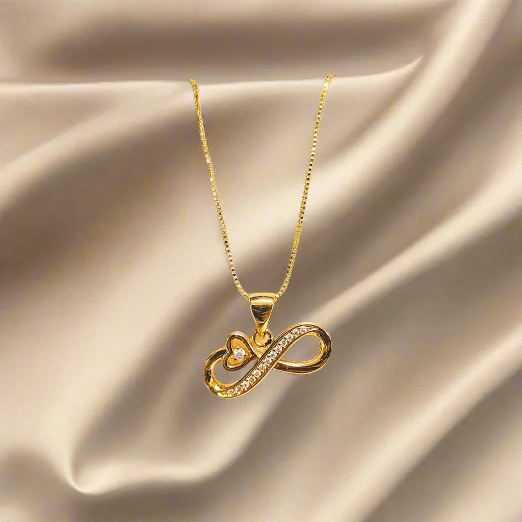 Unique Design Golden Stainless Steel Necklace with pendant - FJ4219