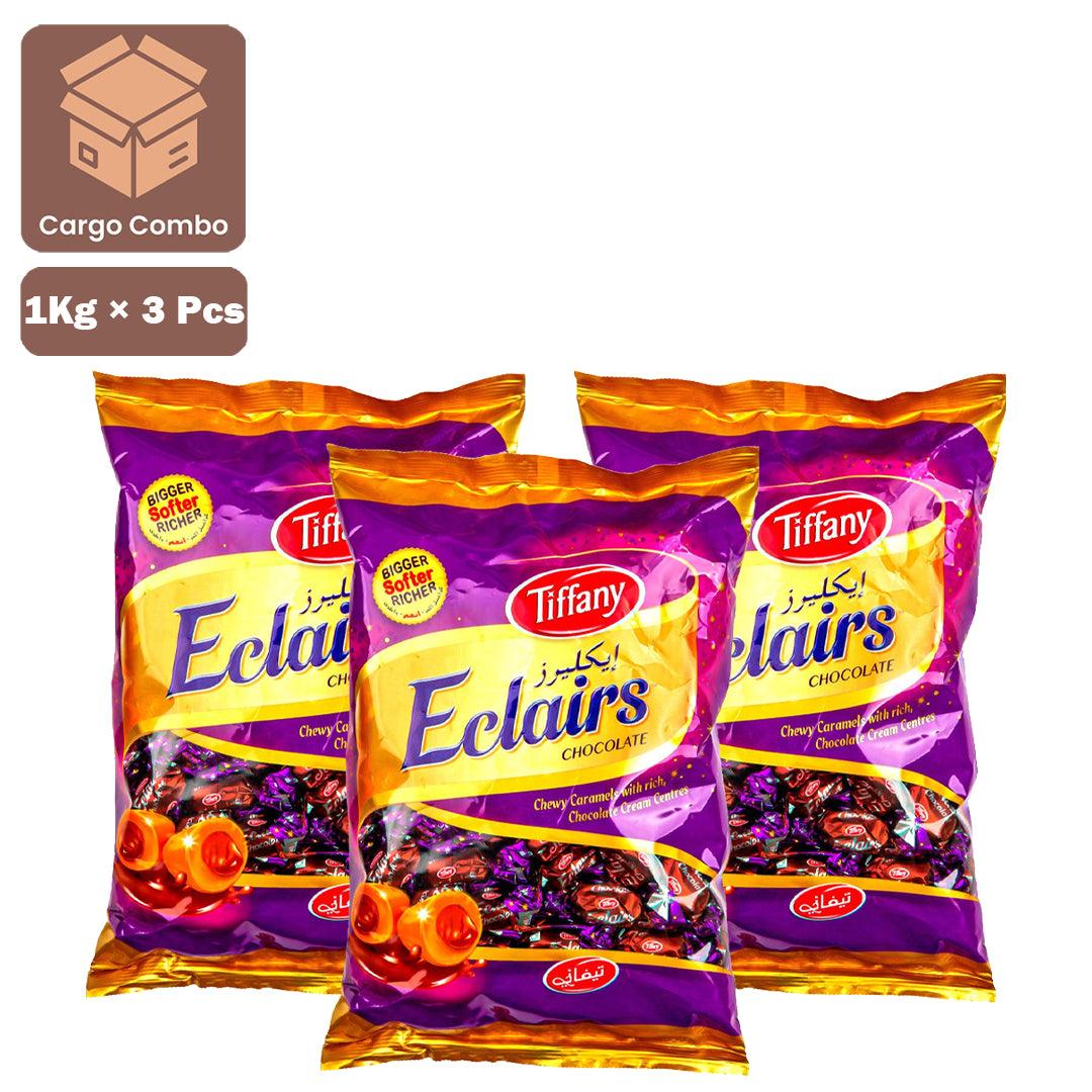 Tiffany Eclairs Chocolate - 1Kg × 3 Pcs (Offer)