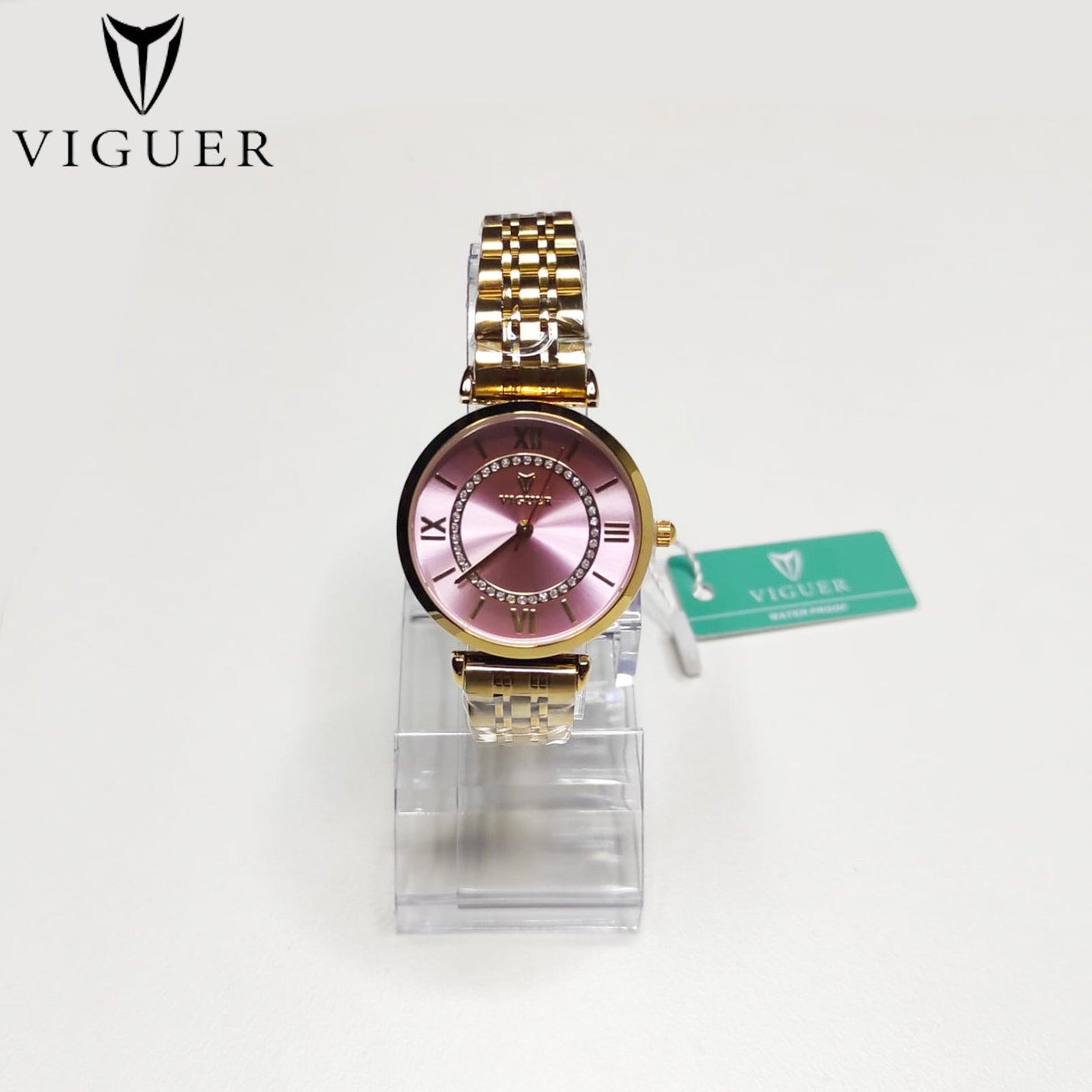 ساعة يد نسائية من VIGUER بأرقام رومانية - V1349L