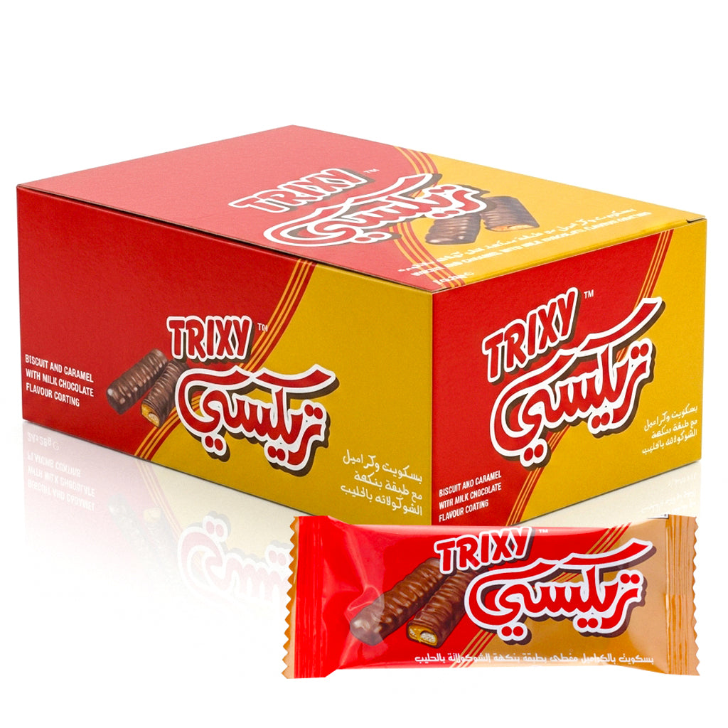 Trixy Biscuit with Caramel Covered Milk Chocolate - 24 × 20g