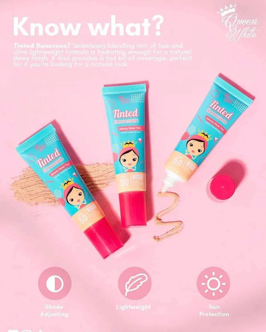 Queen White Tinted Sunscreen SPF50 - 20ml