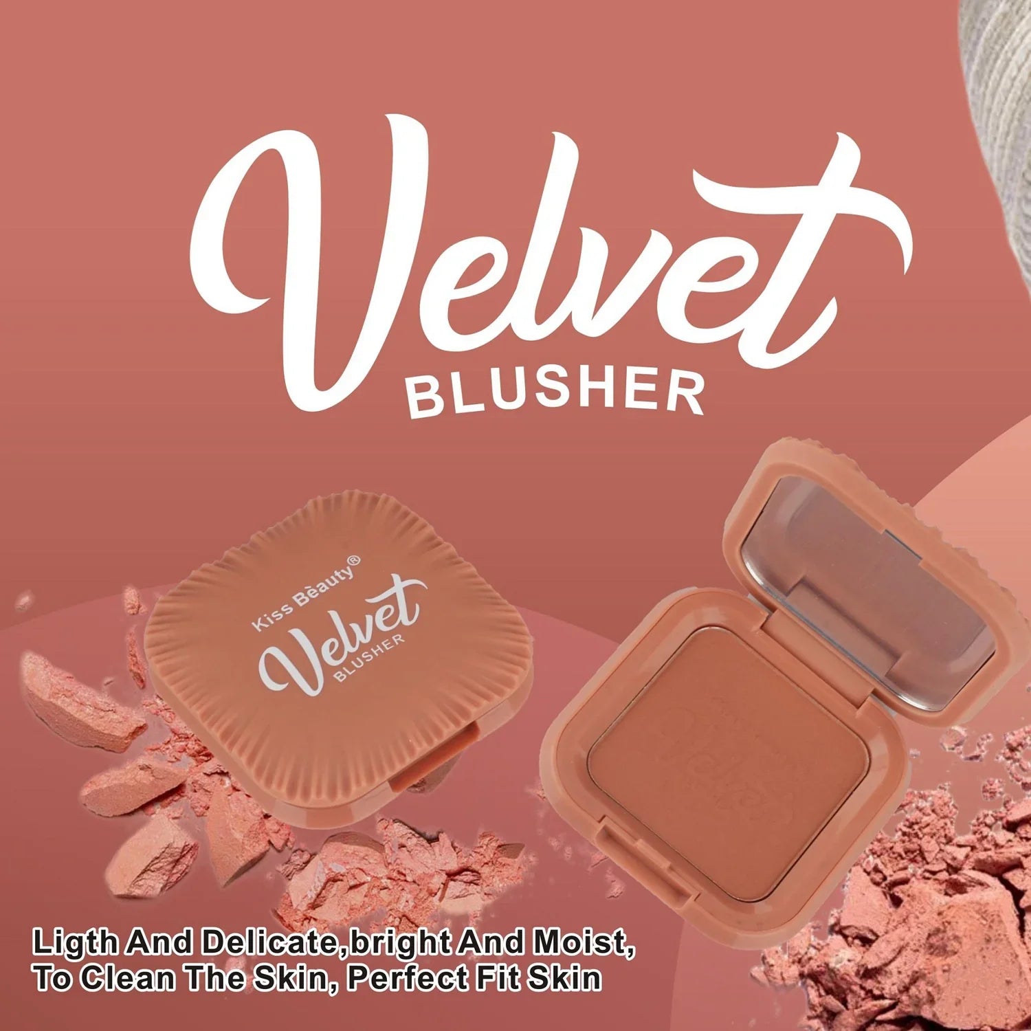 أحمر الخدود المخملي المخملي من كيس بيوتي - 5 جم