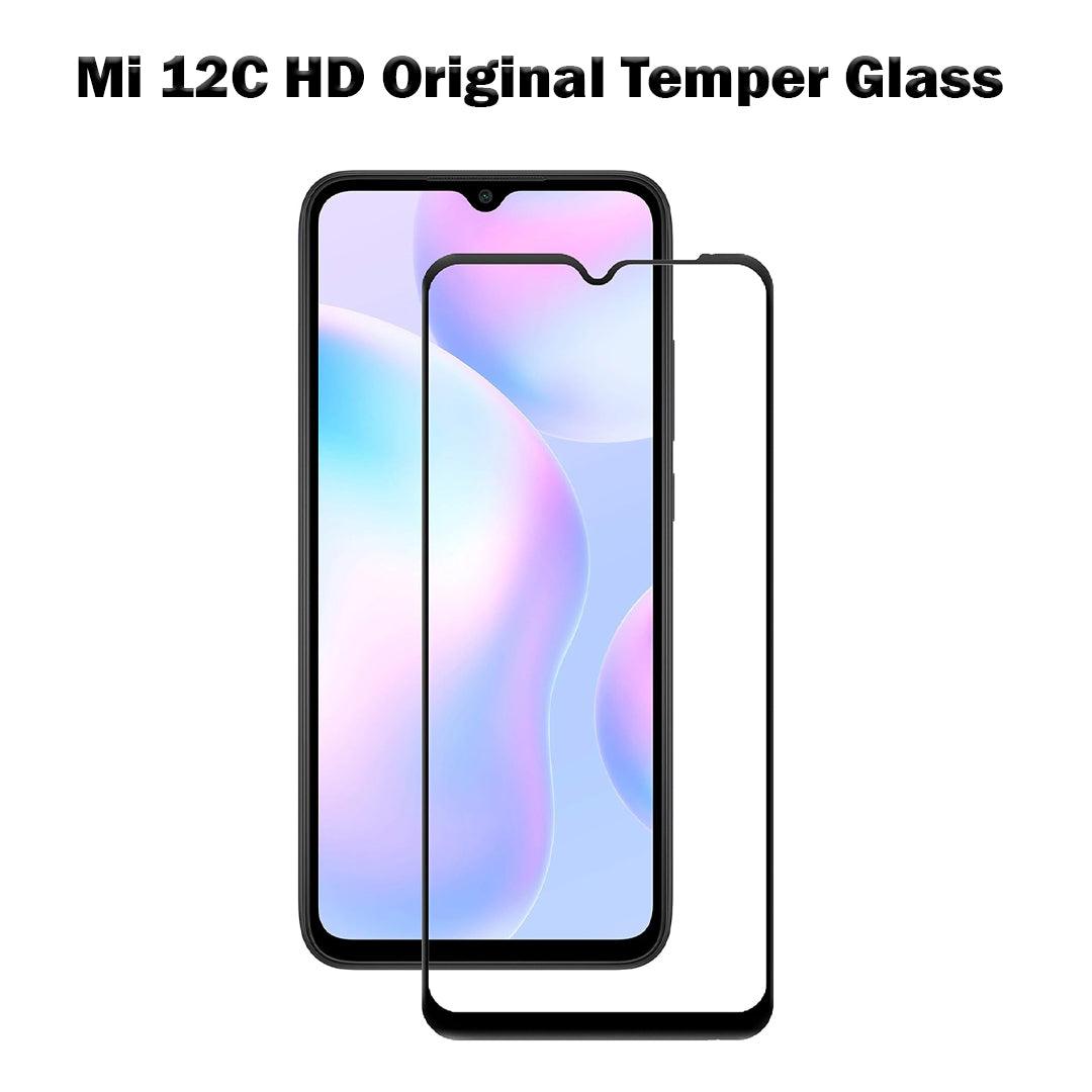 زجاج حماية أصلي لهاتف Mi 12C HD
