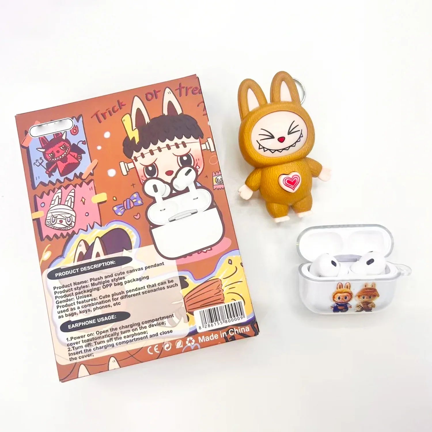 Labubu Wireless Earbuds With Face Changing Toy GT-26