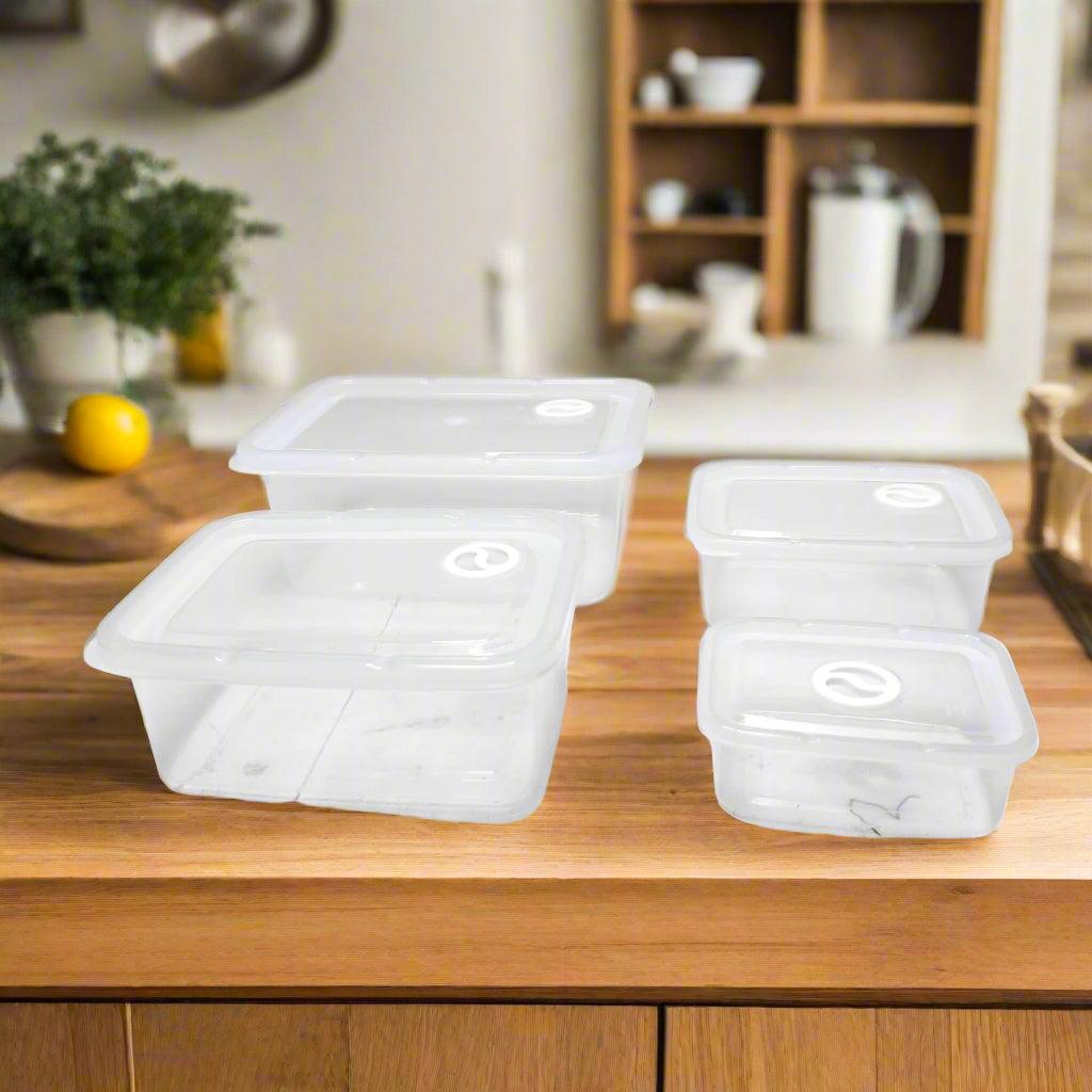 Multi Purpose Kitchen Storage Food Container - 4 Pcs