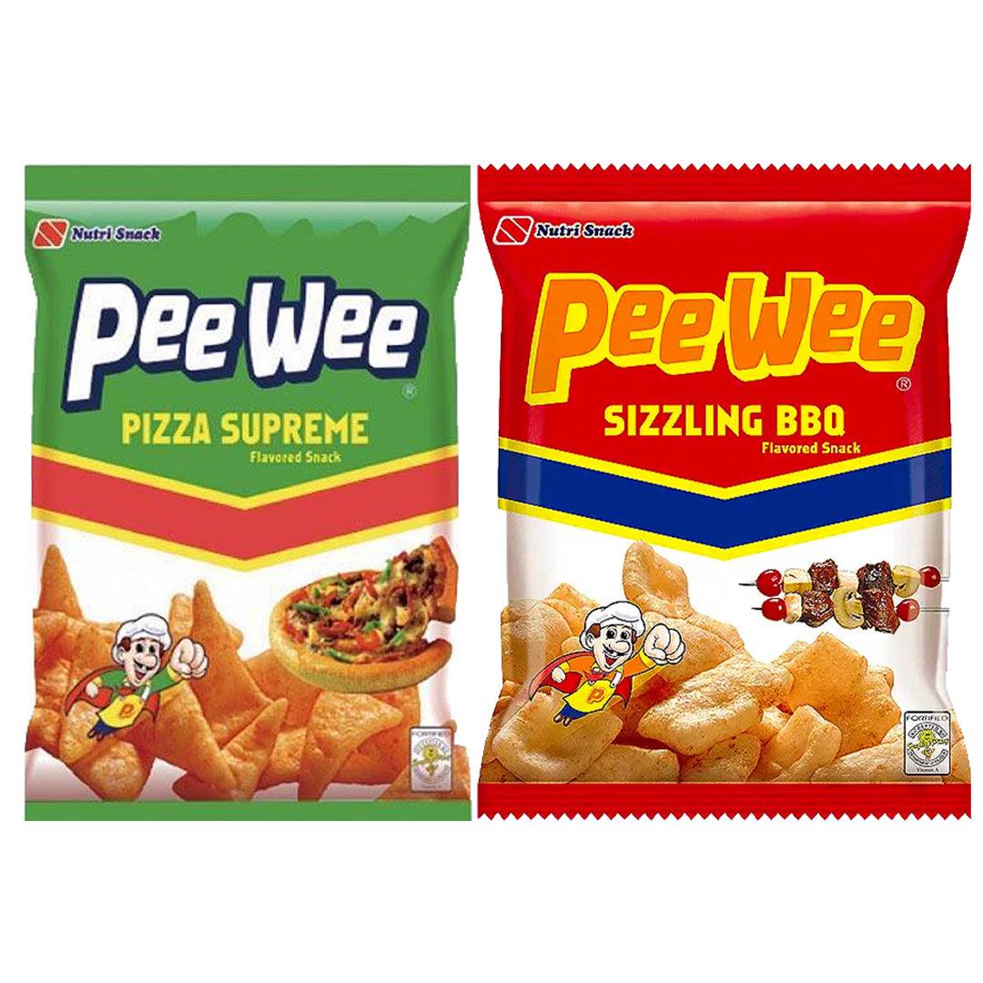 Nutri Snack Pee Wee Sizzling BBQ + Pizza Flavored Snack - 2Pcs × 95g