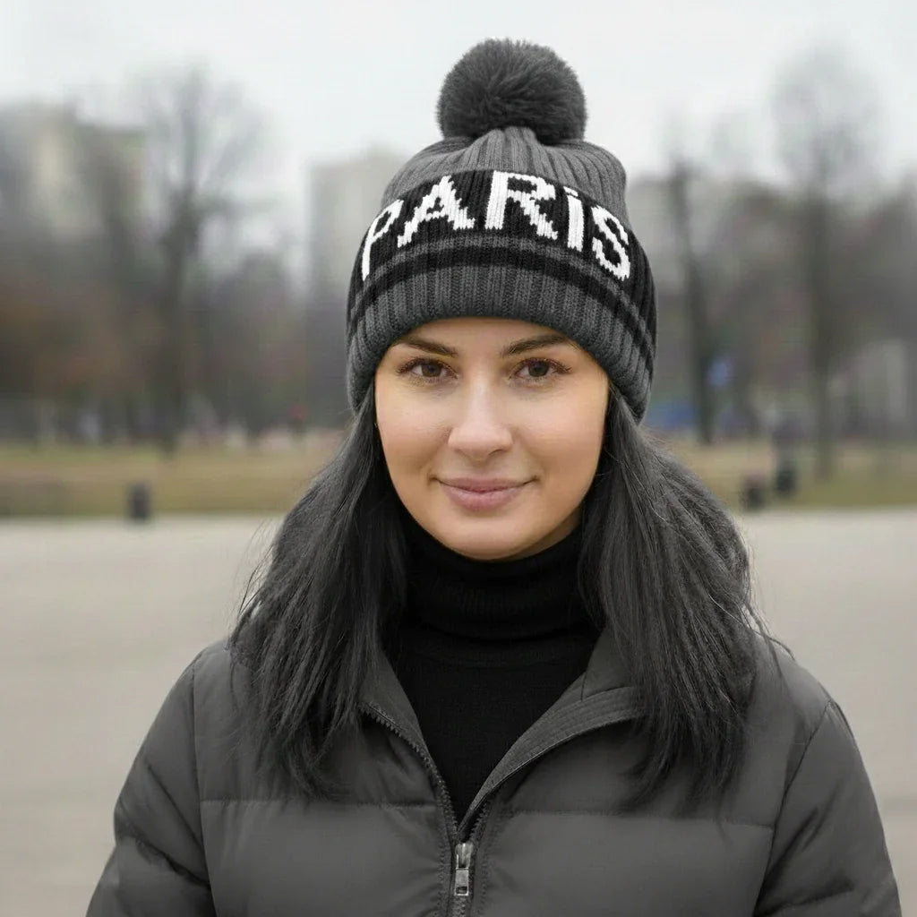Paris Winter Warm Knit Beanie Hat