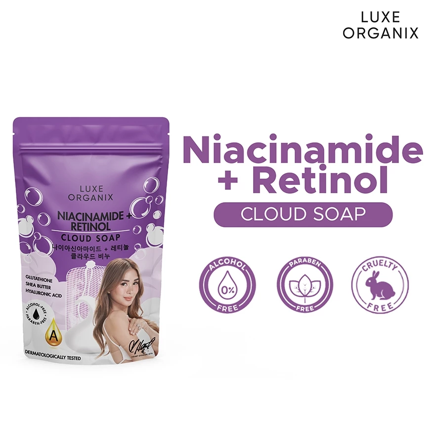 Luxe Organix Niacinamide + Retinol Cloud Soap - 180g