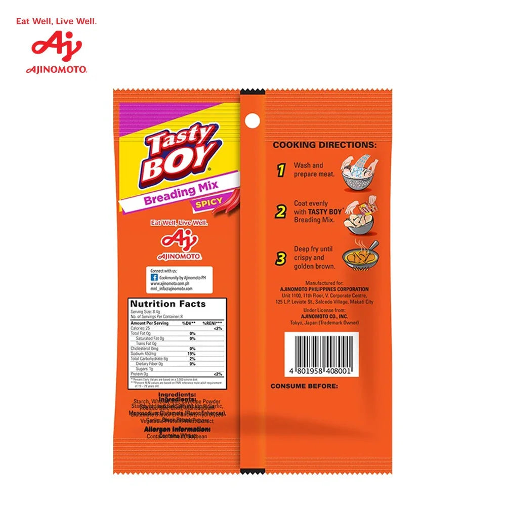 Tasty Boy All Purpose Breading Mix Spicy - 65g