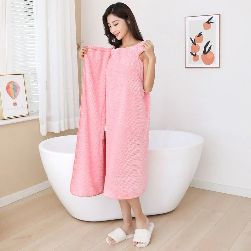 Sleeveless Quick-Dry Wearable Bath Towel