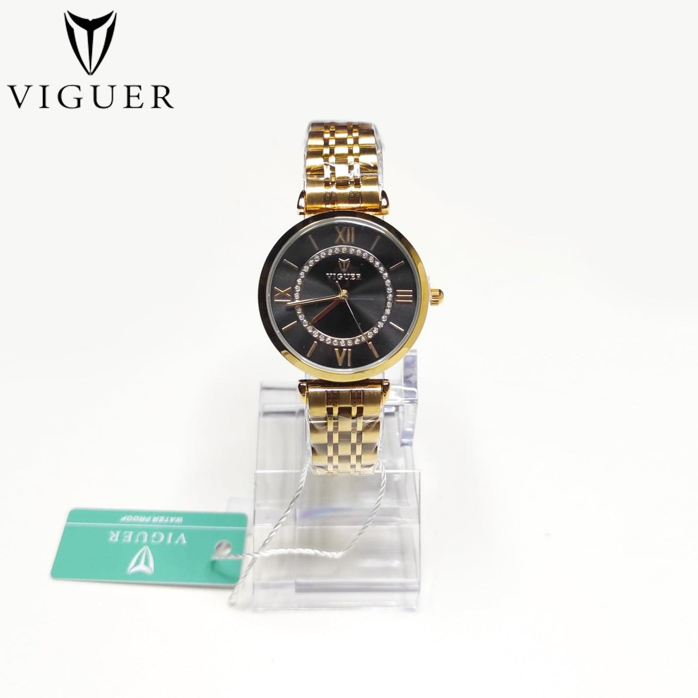 ساعة يد نسائية من VIGUER بأرقام رومانية - V1349L