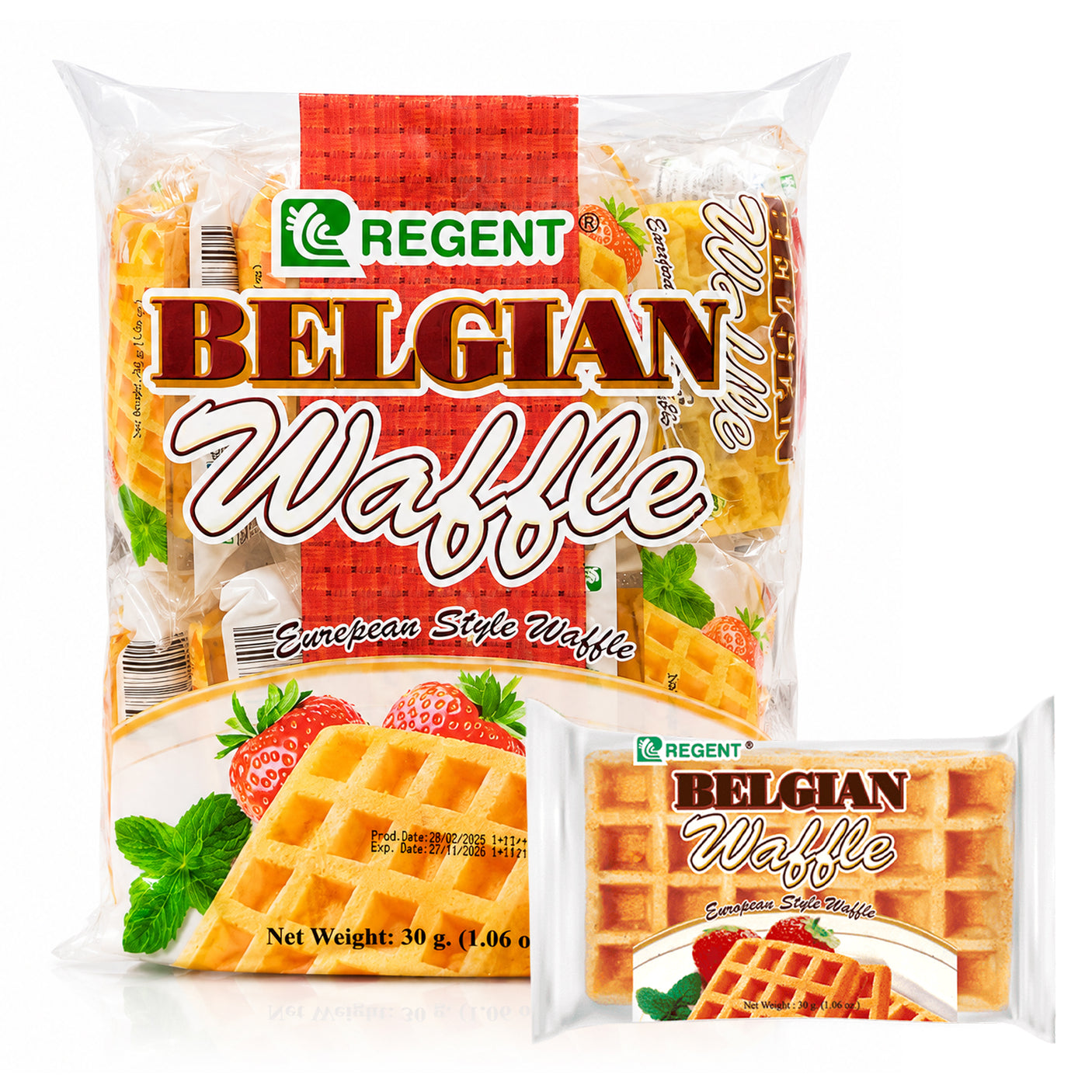 Regent Belgian Waffle - 30g x 10 Pcs