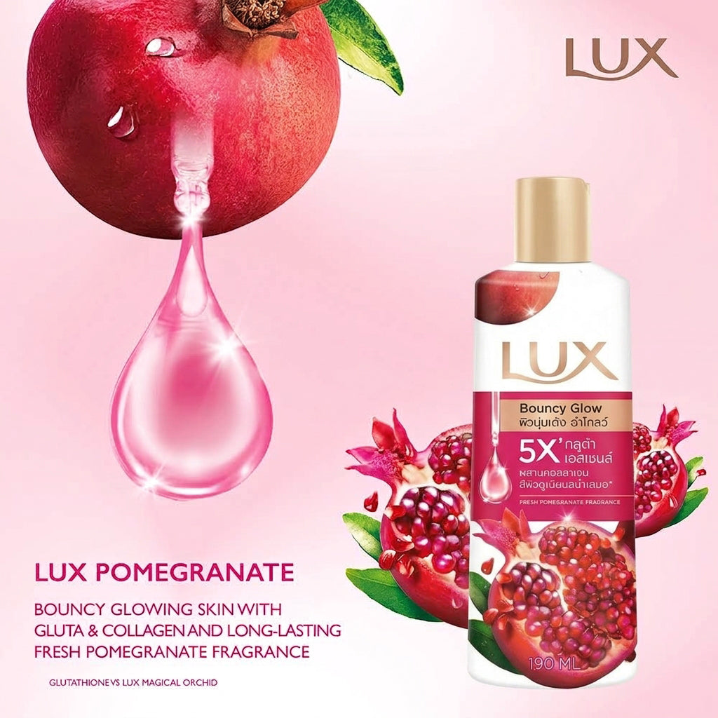 Lux Bouncy Glow Body Wash - 190ml