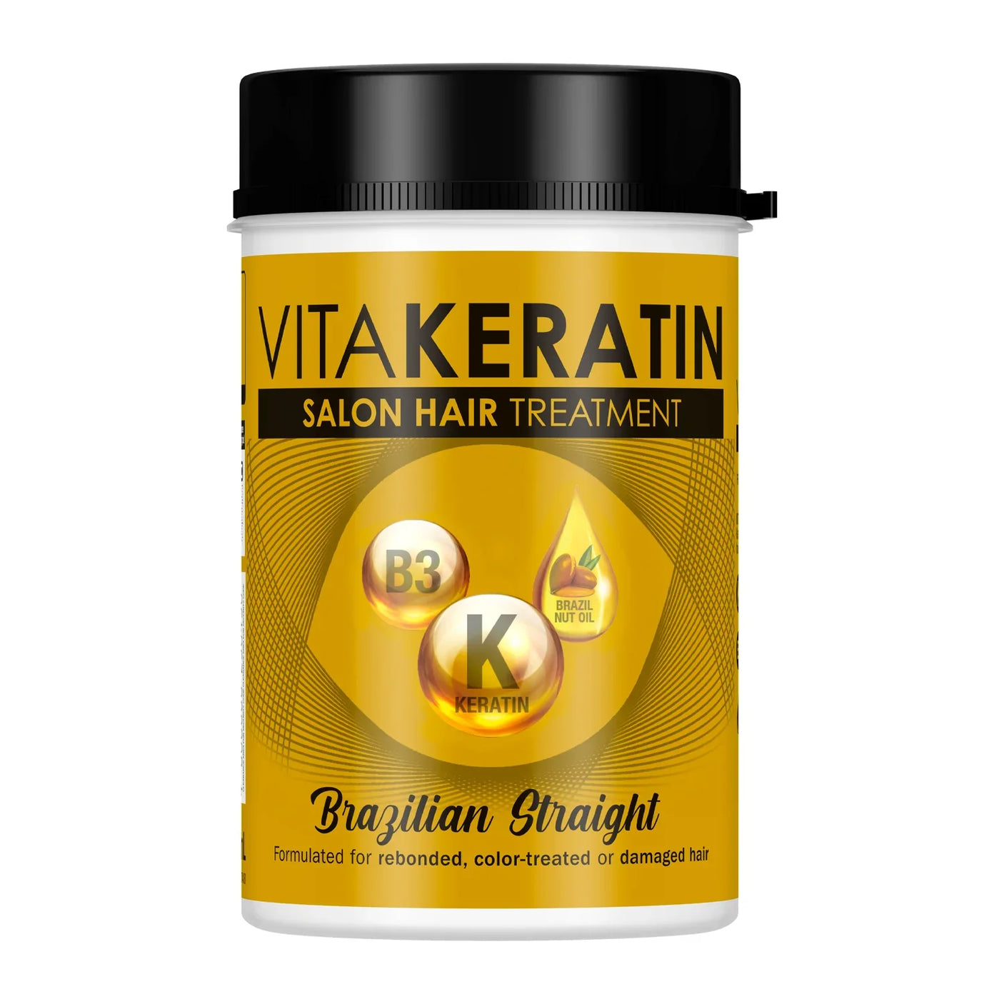 Vita Keratin Salon Hair Treatment Brazilian Straight - 650ml