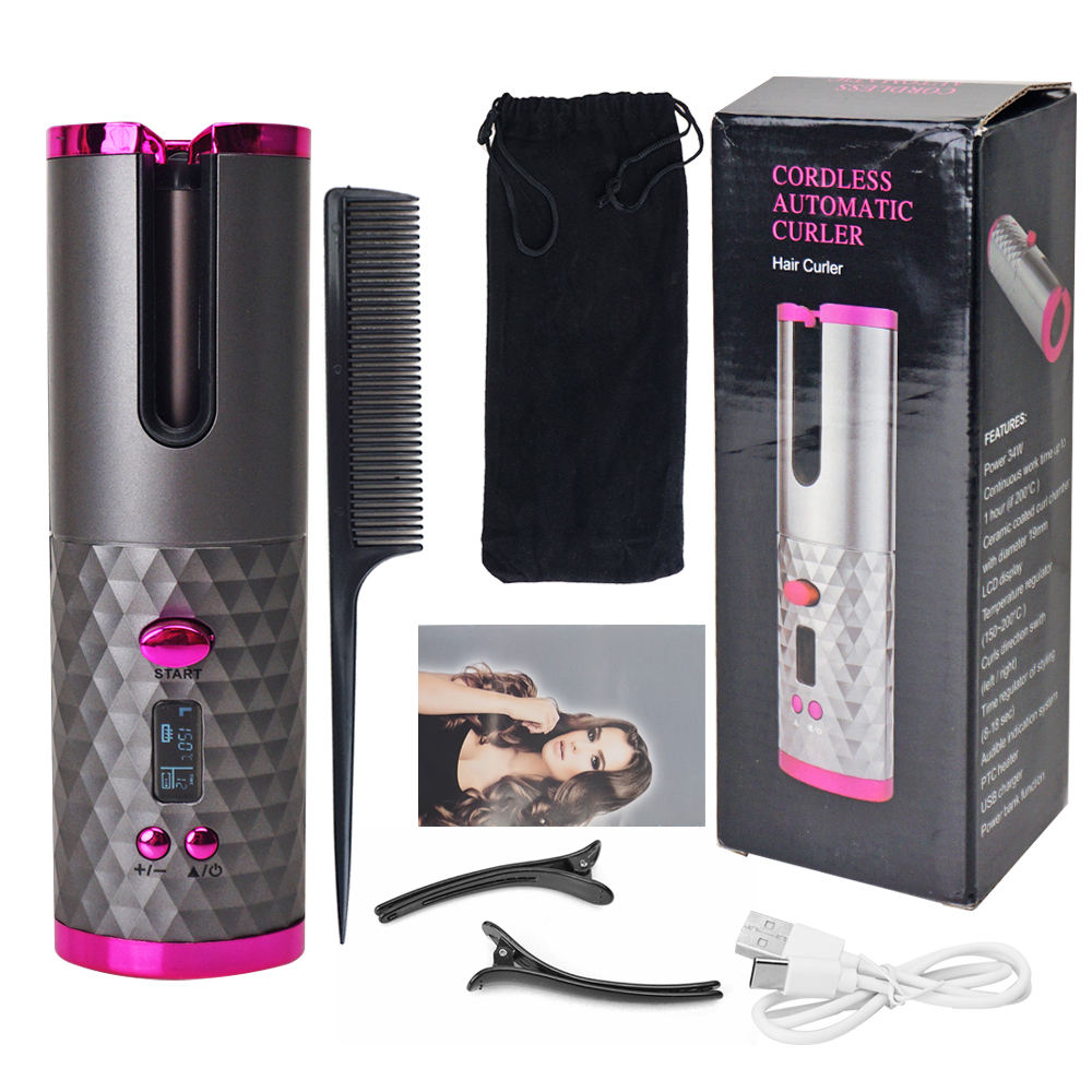 Cordless Automatic Professional Hair Curler