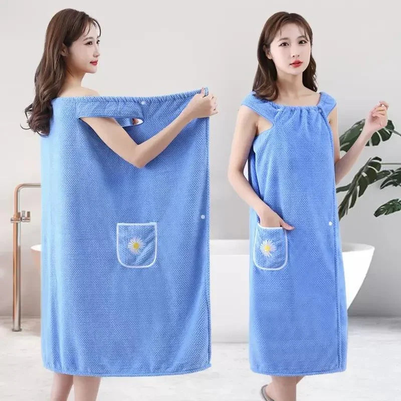 Sleeveless Quick-Dry Wearable Bath Towel