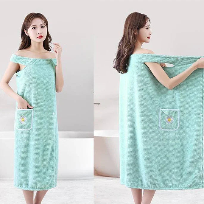 Sleeveless Quick-Dry Wearable Bath Towel