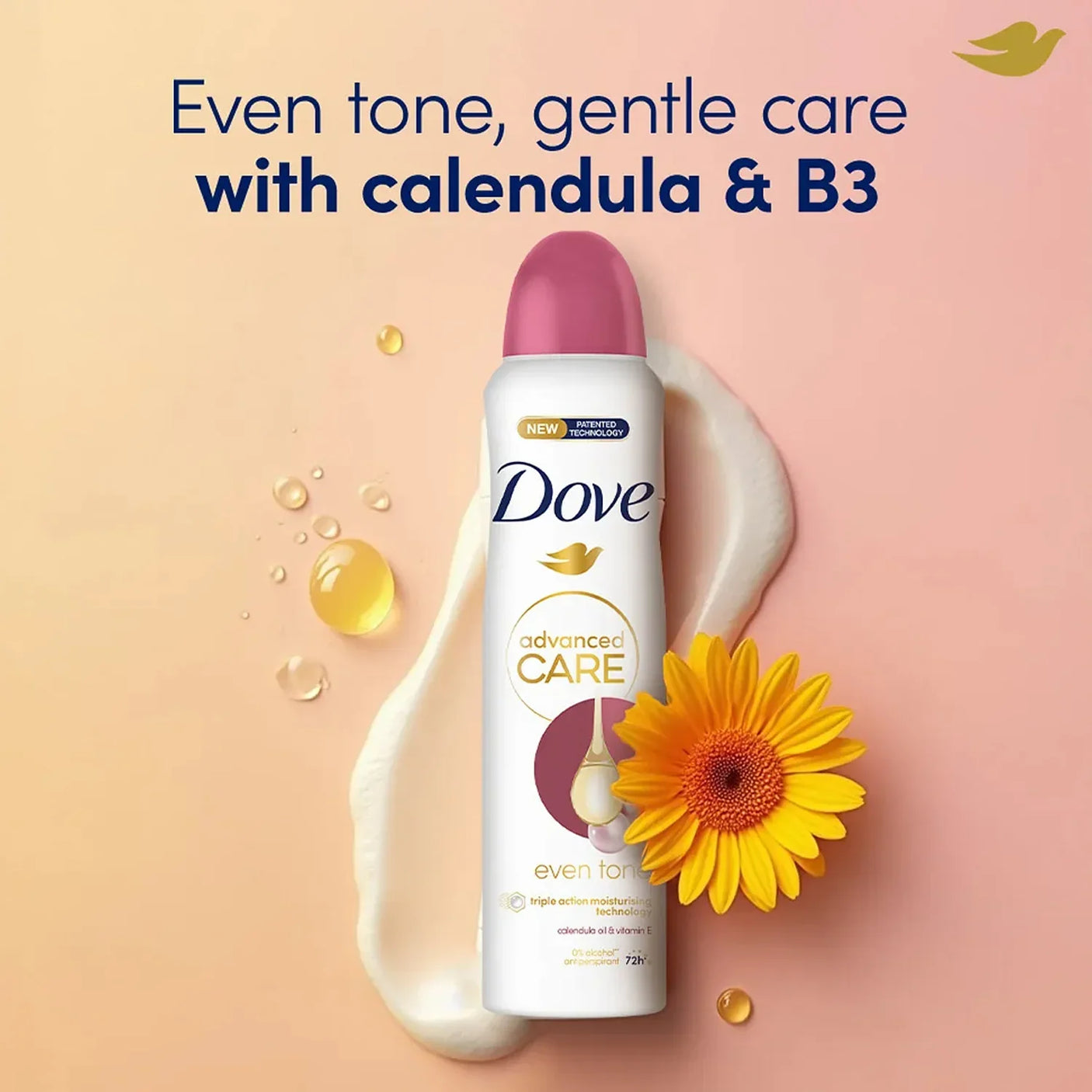 Dove Advanced Care Even Tone 72h Deodorant Spray - 150ml