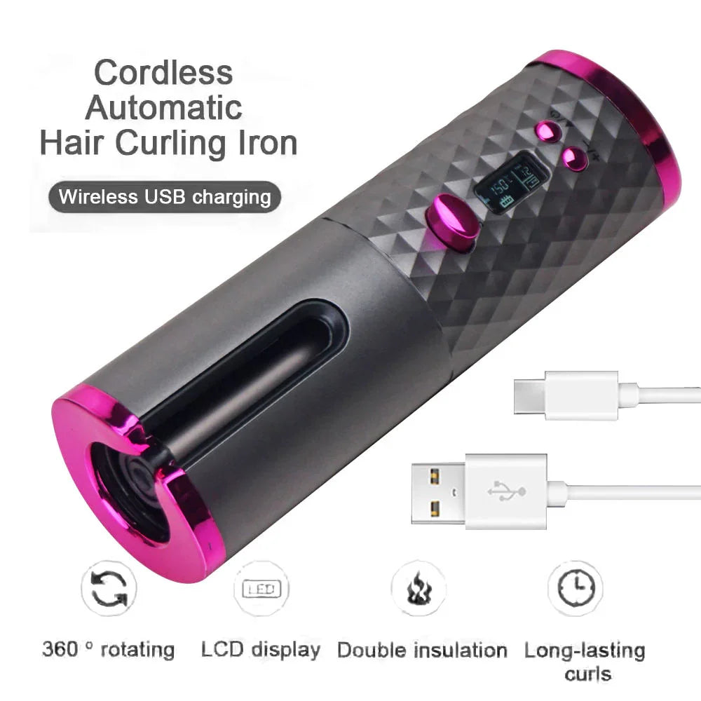 Cordless Automatic Professional Hair Curler