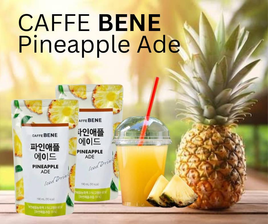 Caffe Bene Pineapple Ade Iced Drink - 190ml