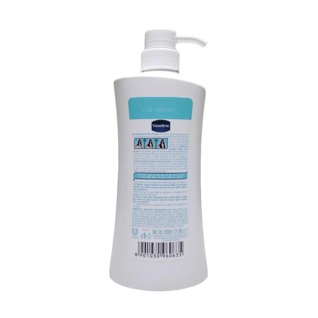 Vaseline Fresh & Clean Milk Nutrient Shampoo - 650ml