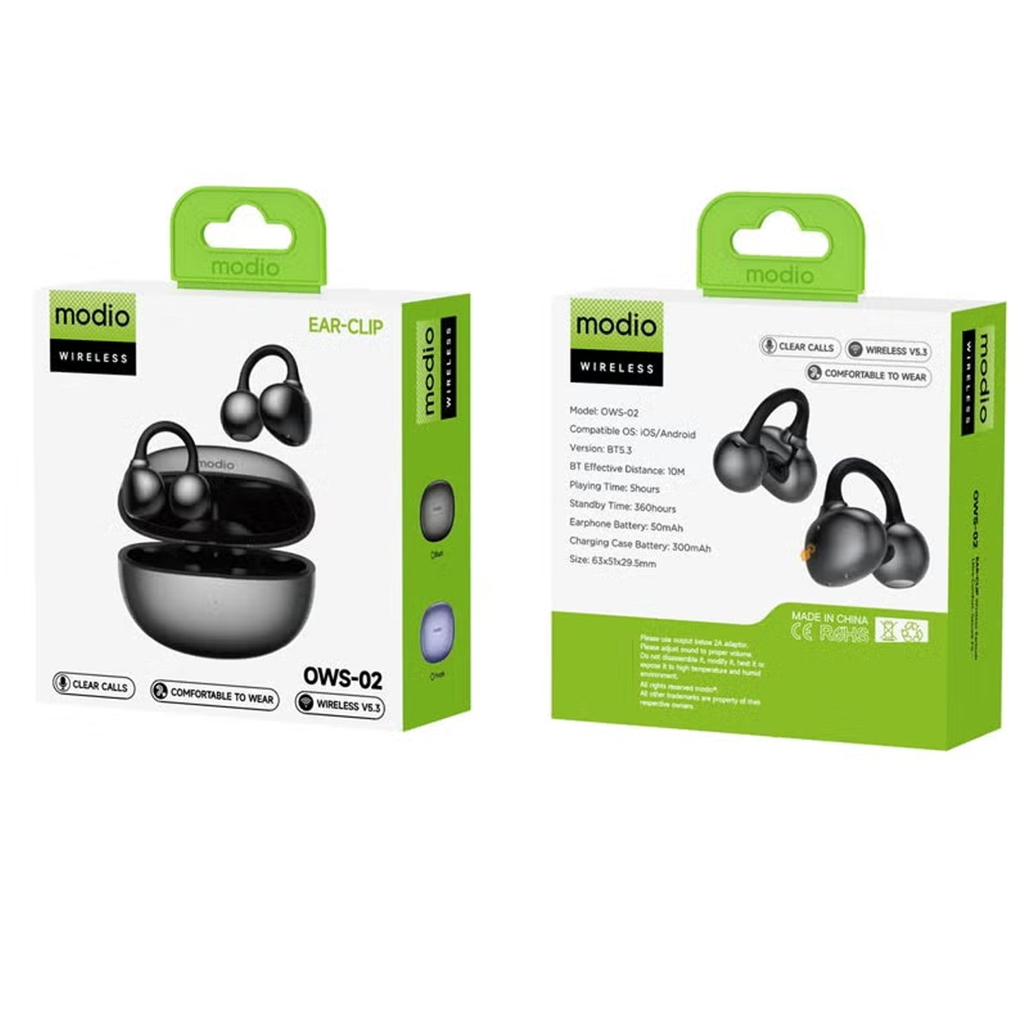 Modio Wireless Ear Clip OWS-02