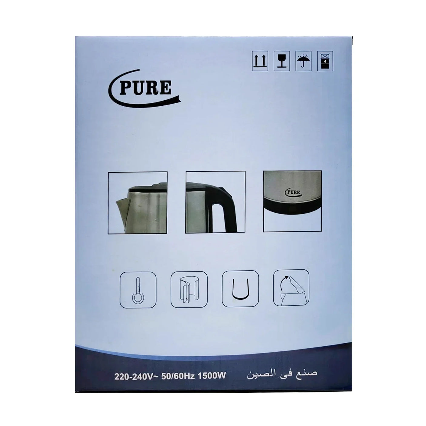 Pure Stainless Steel Electric Kettle SKT353 - 2.0 Litres