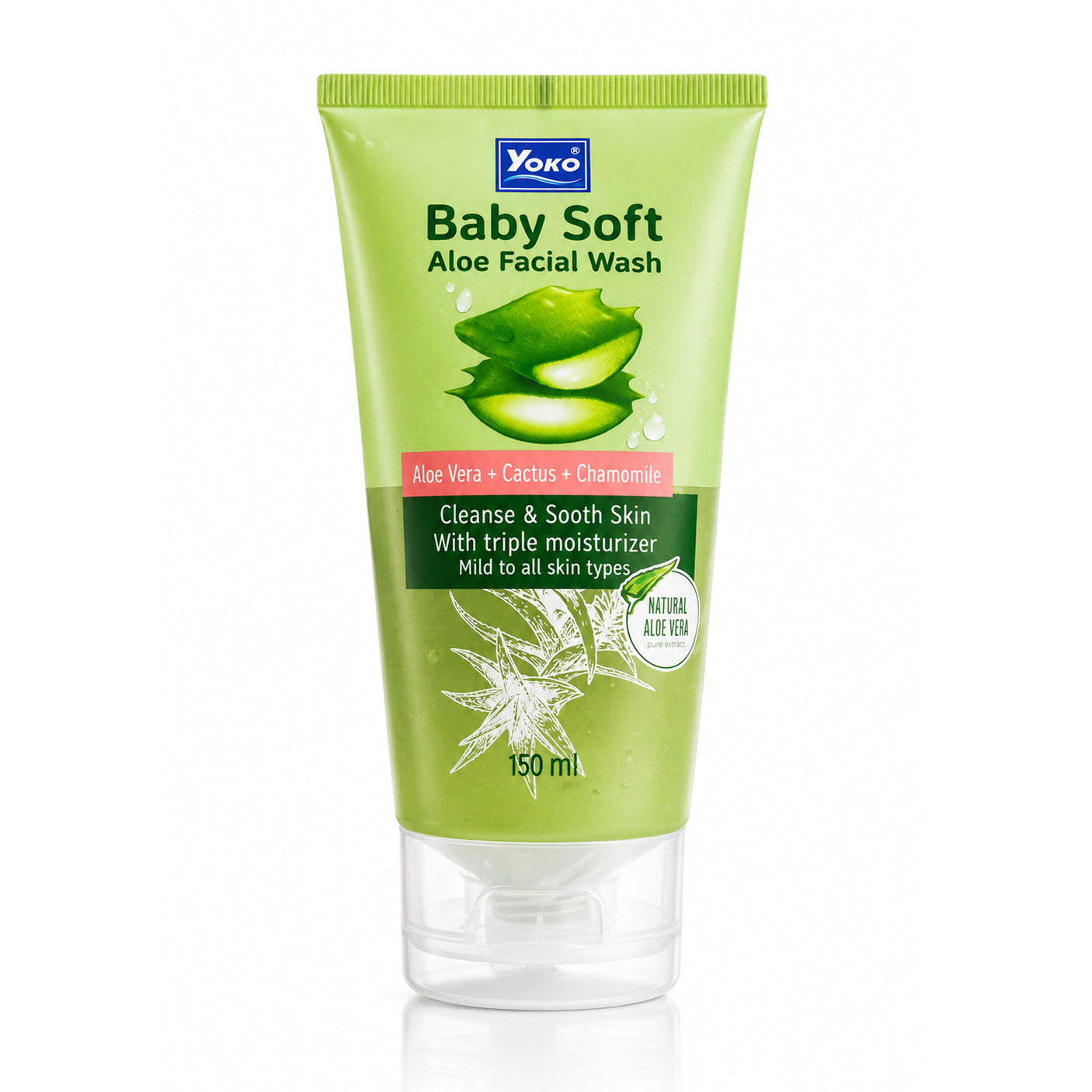 Yoko Baby Soft Aloe Facial Wash - 150ml