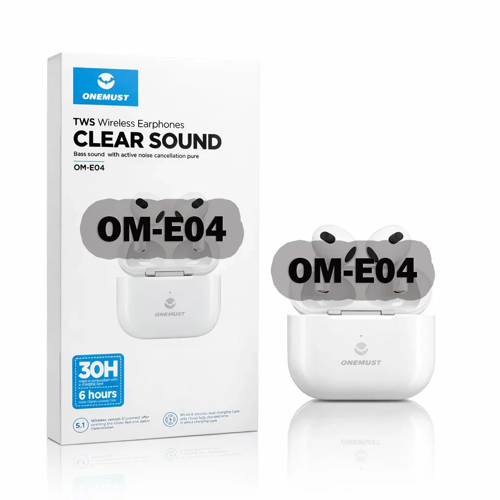 سماعات الأذن اللاسلكية OM-E04 من أونيمست Clear Sound TWS