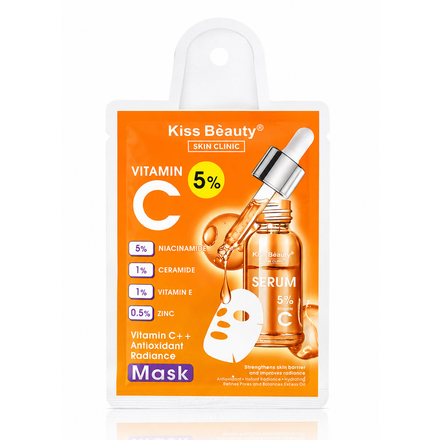 Kiss Beauty Vitamin C+ Antioxidant Radiance Face Mask - 30ml