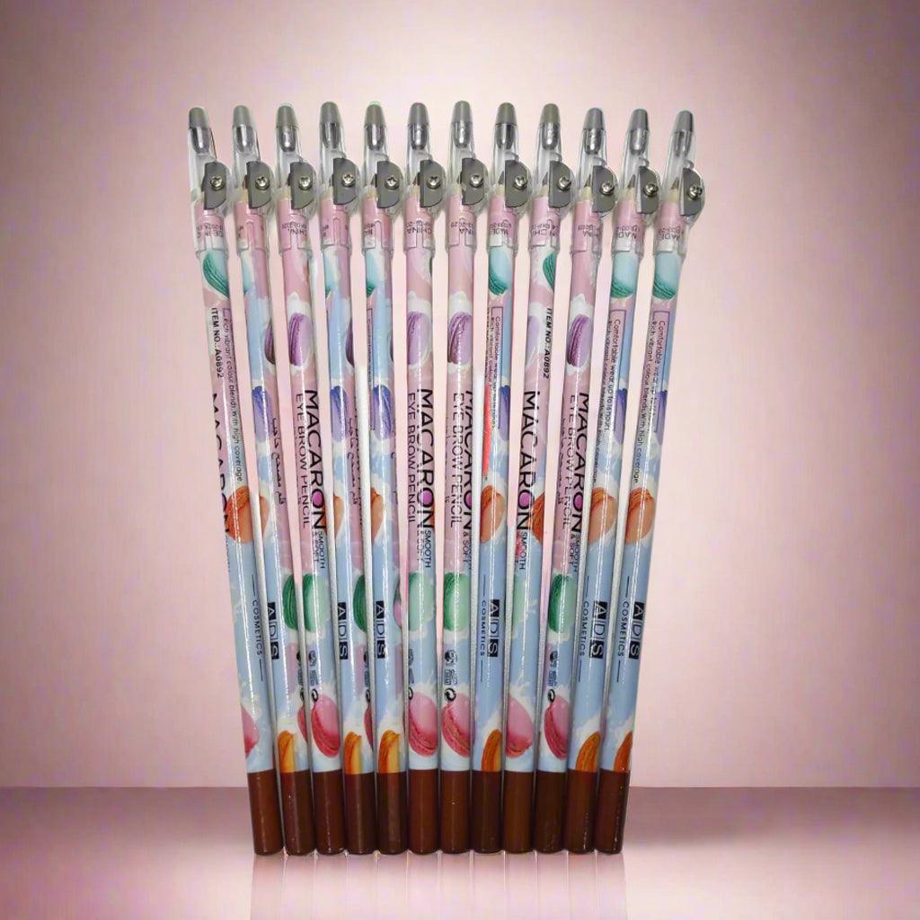 قلم تحديد الحواجب ADS Macaron Smooth & Soft - 1.1 جرام × 12 قطعة