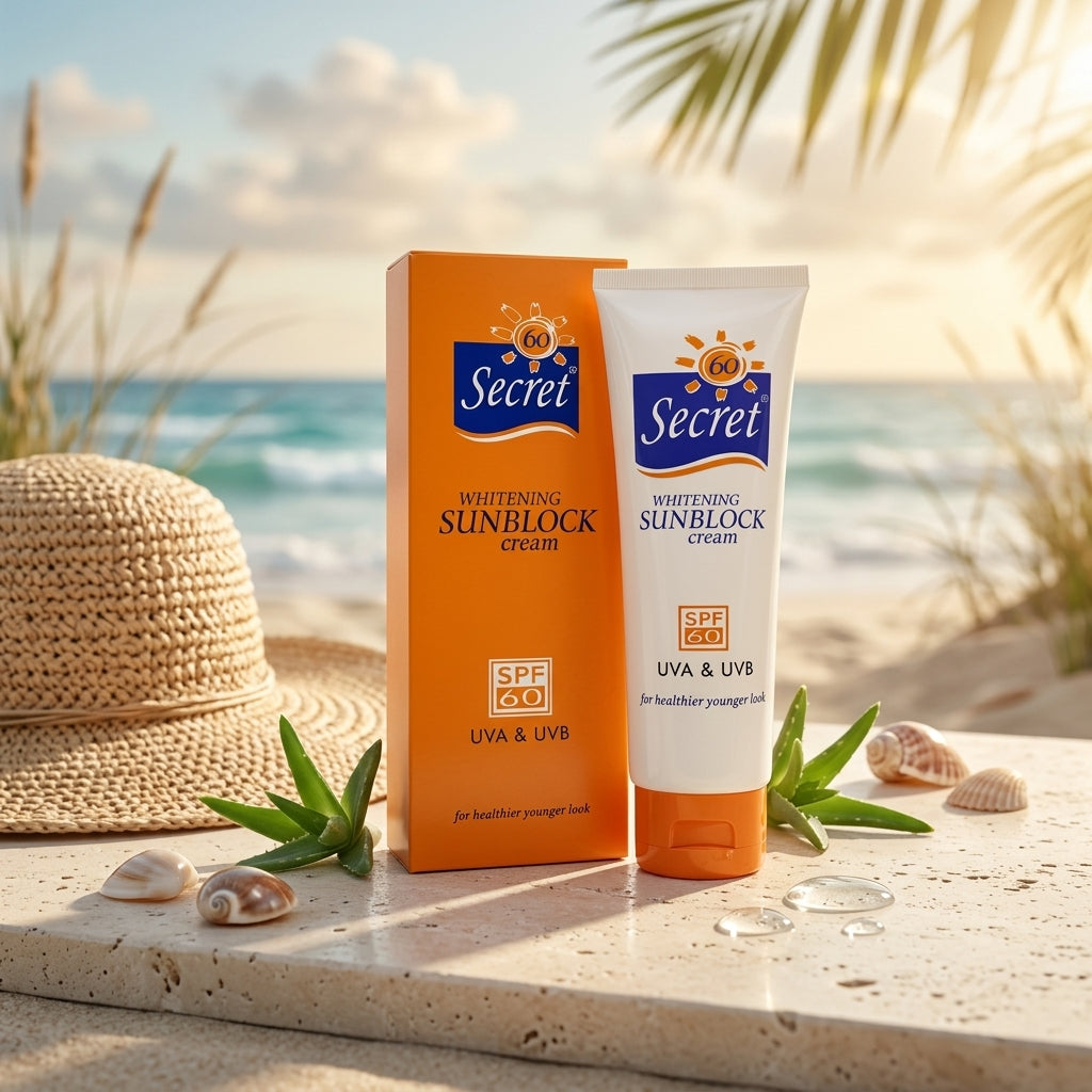 كريم التبييض السري للشمس SPF 60 - 125 جم (كبير)