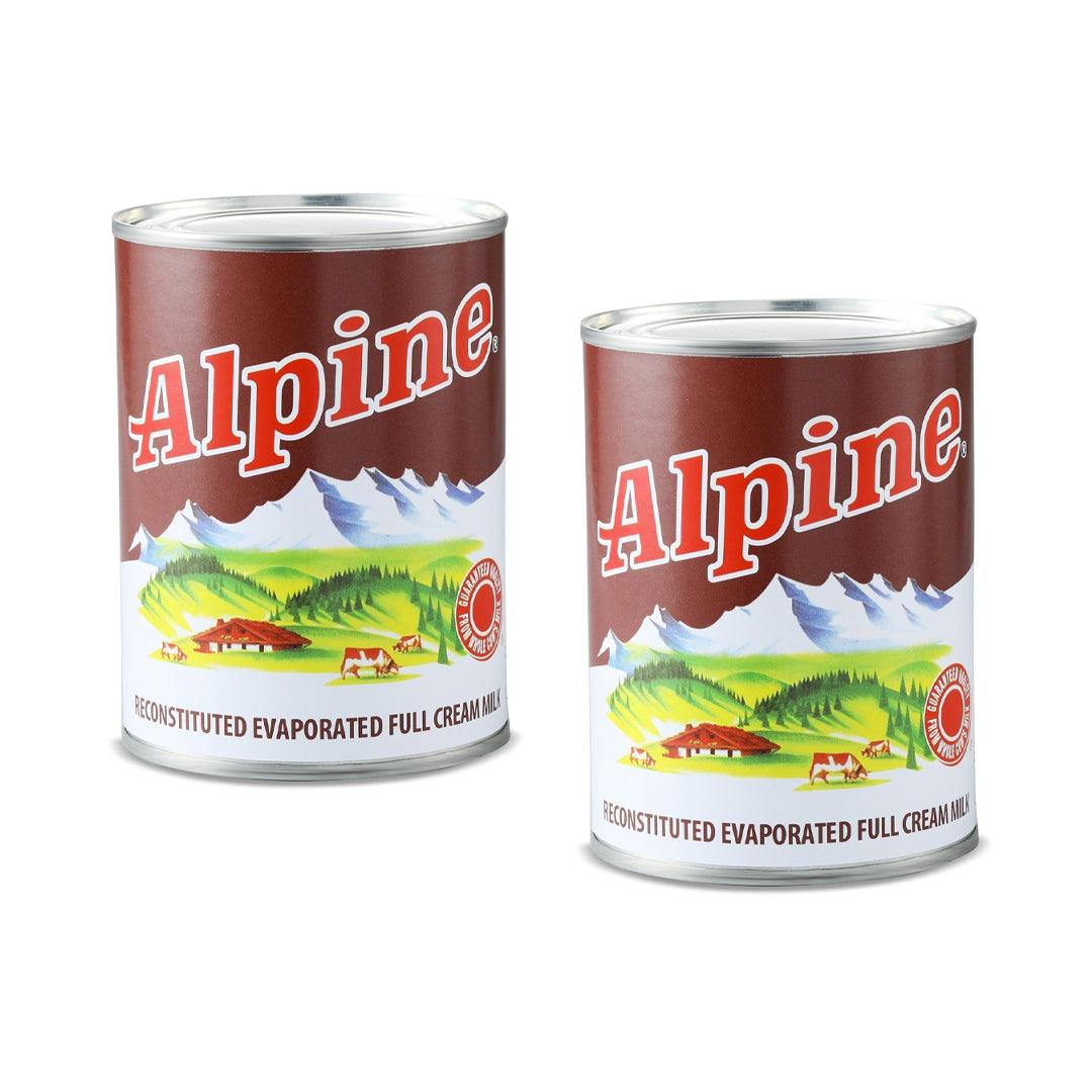 Alpine Evaporated Full Cream Milk - 370ml (1+1) Offer