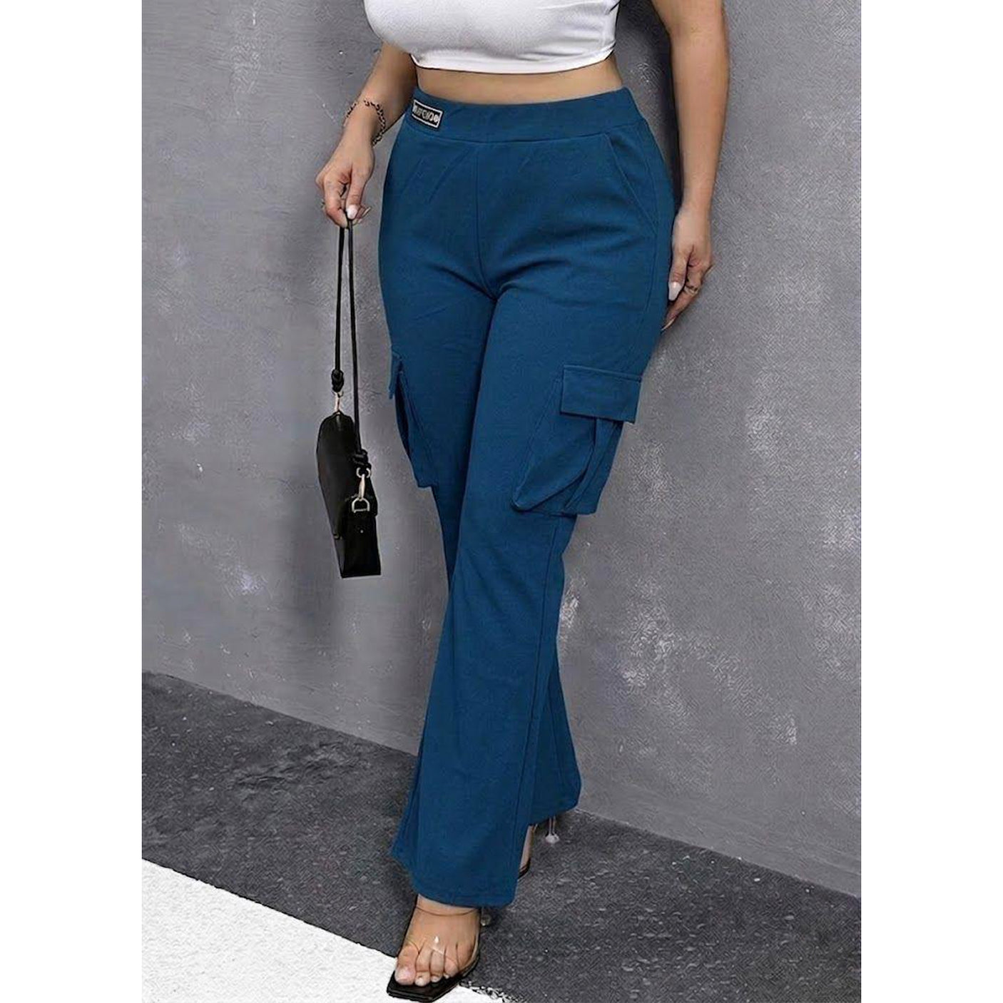Women's Regular Fit Cargo Pant HY-6-35#