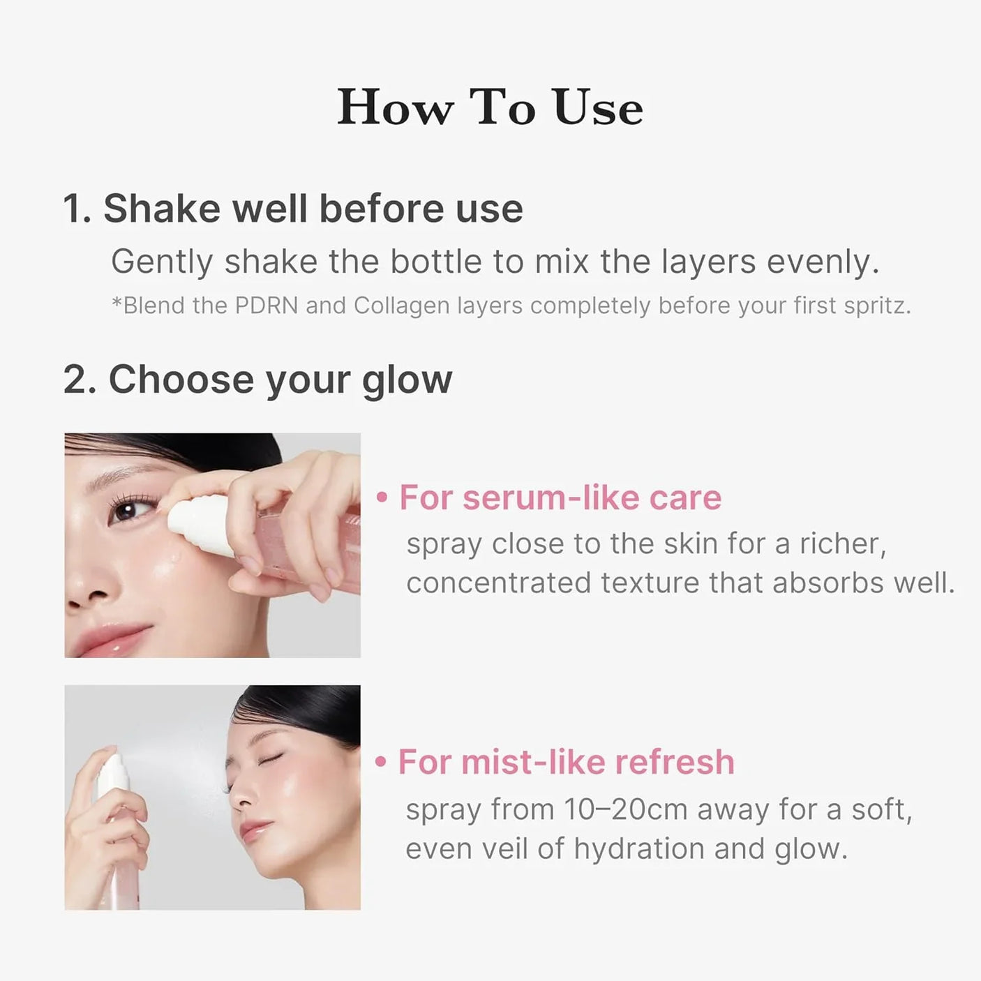 Medicube PDRN Pink Collagen Glow Jelly Mist Serum - 100ml