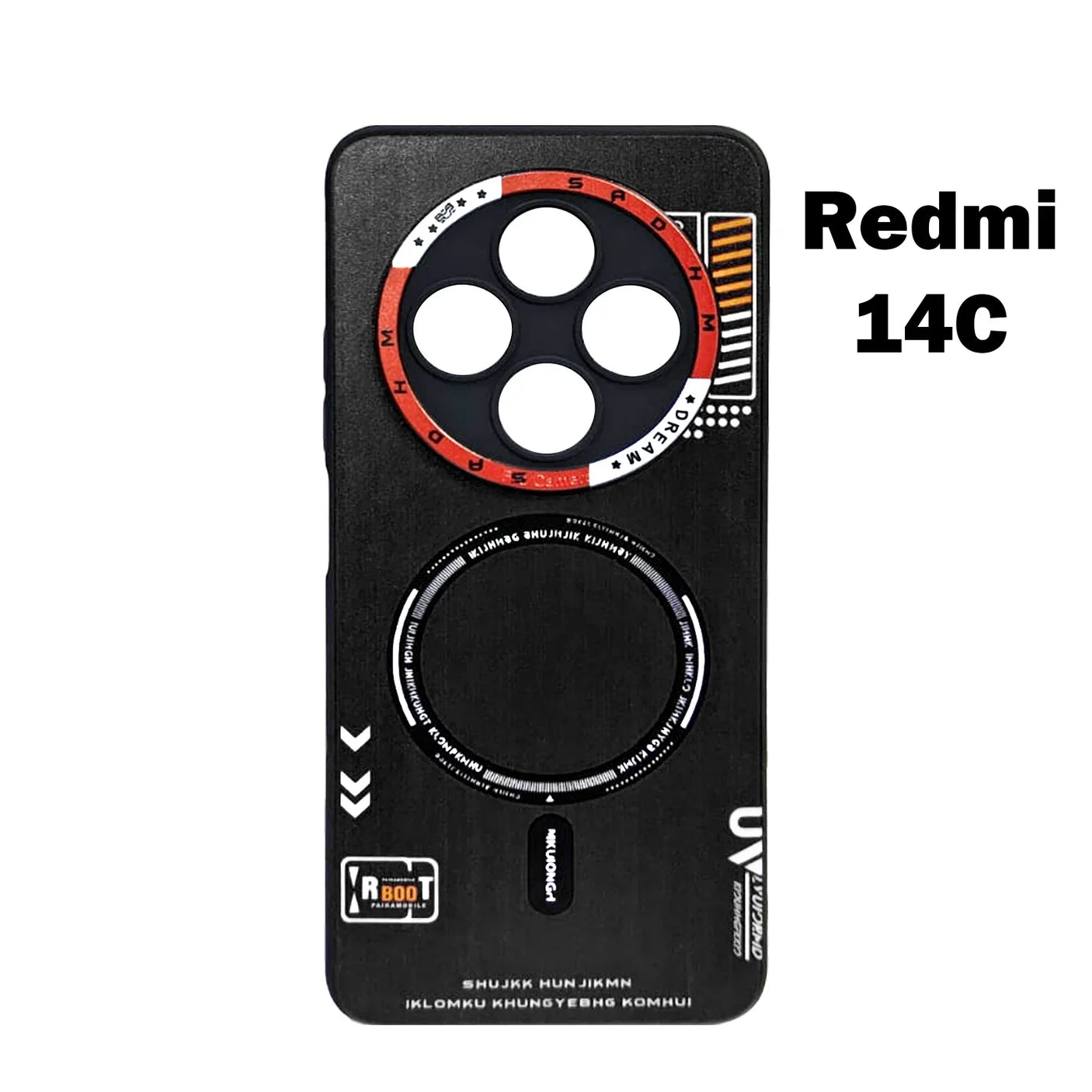 حافظة ريدمي 14C جذر النص Redmi 14C جذر النص حافظة أزياء عالية الجودة