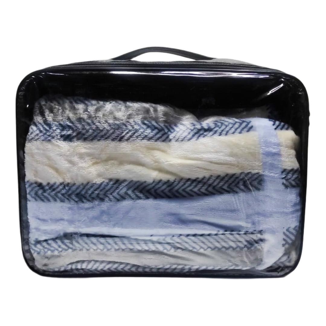 High Quality Multi Color Single Flannel Blanket - Small
