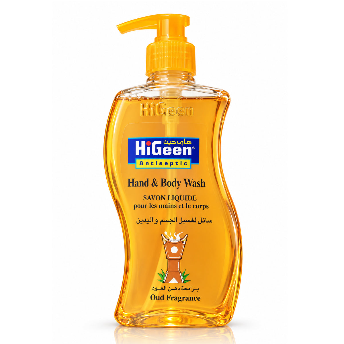 HiGeen Antiseptic Oud Hand & Body Wash - 500ml