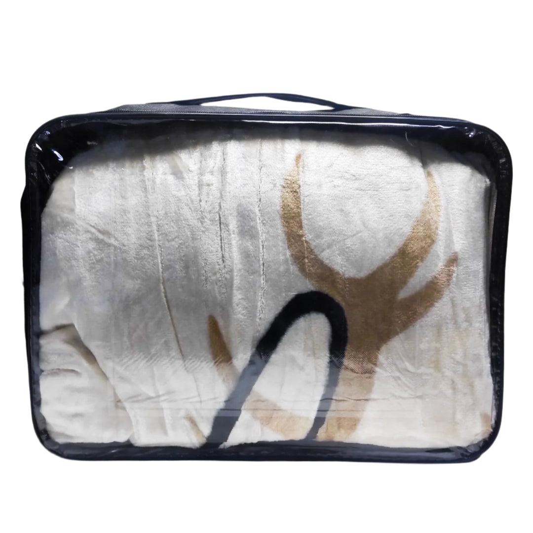 بطانية من الفلانيل متعددة الألوان عالية الجودة - متوسطة الحجم