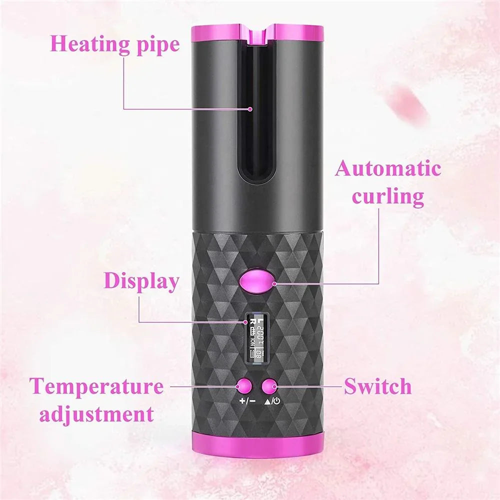 Cordless Automatic Professional Hair Curler