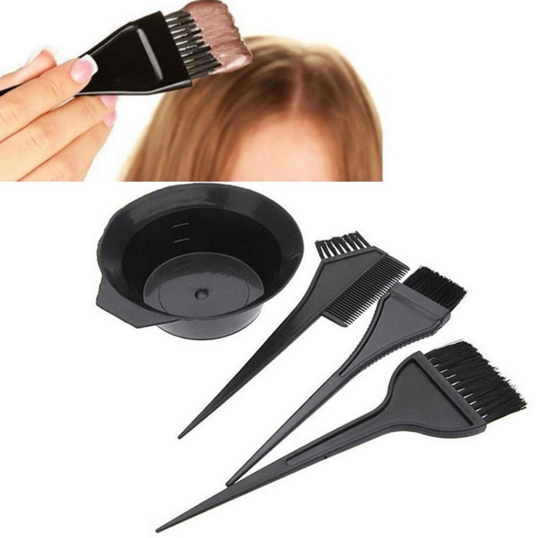 Ningjia Comb Dye Brush Kit - 4 Pcs