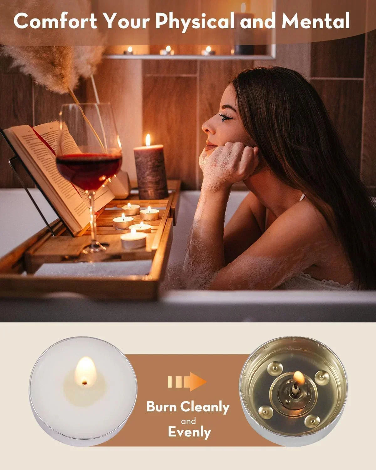 Tea Light Candles - 100 Pcs Set (Small)