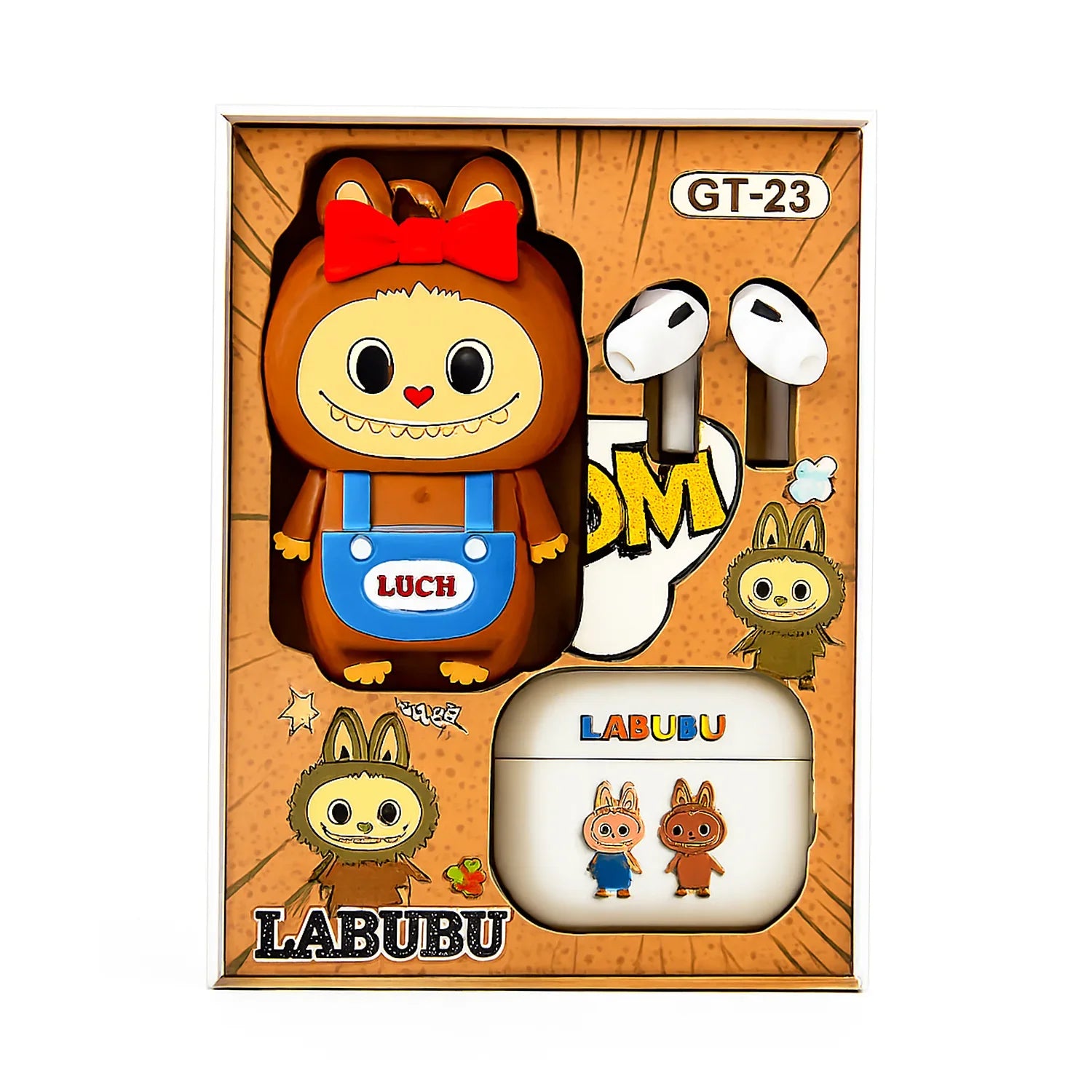 Labubu Wireless Earbuds With Cute Cartoon Toy GT-23