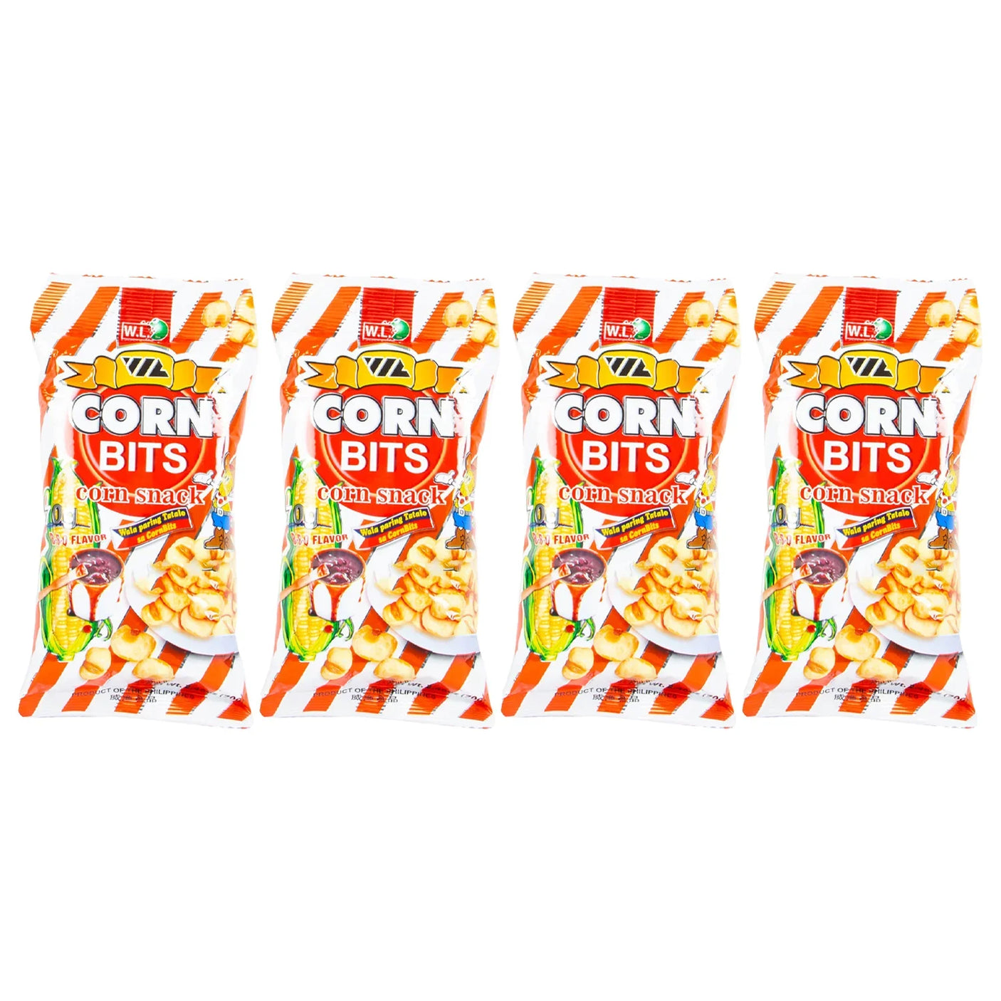 WL Food Corn bits Snack BBQ - 70g × 4 Pcs (Offer)