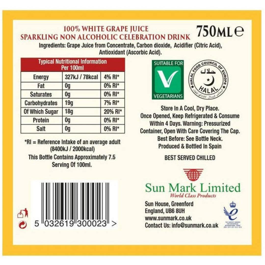Pure Heaven White Grape Non-Alcoholic Celebration Drink - 750ml