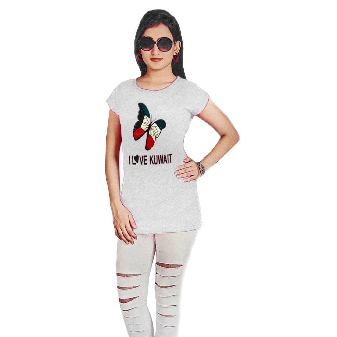 Miss World I Love Kuwait Women T-Shirt #1026