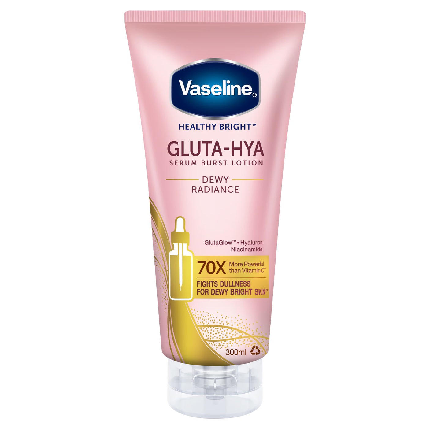 Vaseline Gluta-Hya Serum Burst Lotion Dewy Radiance 70X - 300ml